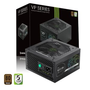 FUENTE DE PODER GAMEMAX 600W VP 600S BK 80 PLUS ATX 12V FAN HDB 12 CM