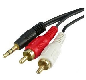 CABLE DE AUDIO 3.5mm A 2 RCA - 10 Metros
