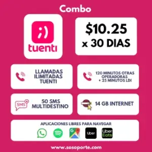 TUENTI EC COMBO - X 30 DÍAS