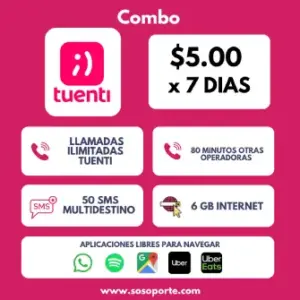 TUENTI EC COMBO - X 7 DÍAS