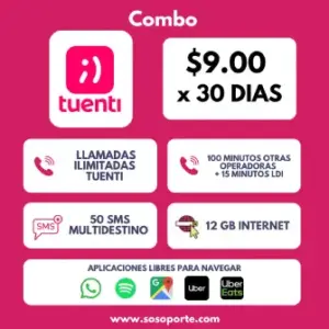 TUENTI EC COMBO - X 30 DÍAS
